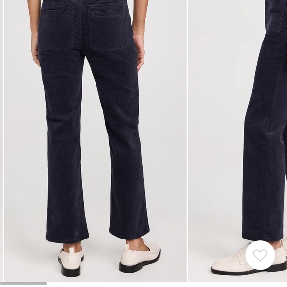 Apiece Apart Slim Marston Corduroy Pants Size 0 Midnight - Picture 4 of 10